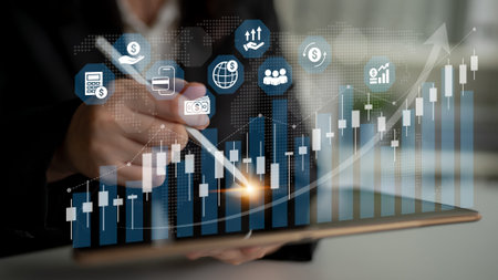 Financial growth strategy leverages data analytics for investment optimization and market...