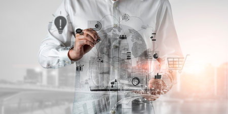 Global digital marketing strategy across communication platforms. Digital marketing drives growth,...