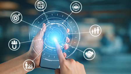 Concept of target group strategy optimizes digital marketing. This approach focuses on specific...
