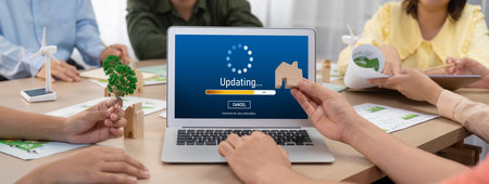 Software update on computer for brisk version of device software upgrade
