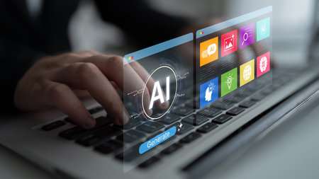 A user interface for a generative AI platform. This technology uses machine learning to create new...