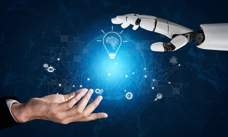 AI generating innovative ideas, linking data through neural networks, enhancing automation, powering...