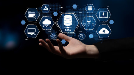 Cloud computing, cloud strategy, and cloud technology transforming digital infrastructure with...