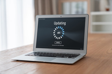 Software update on computer for modish version of device software upgrade