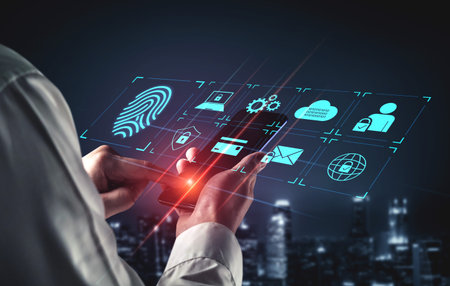 System for safeguarding digital identity using fingerprint authentication, encryption, and secure...