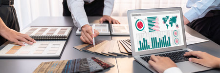 Business data dashboard provide brisk business intelligence analytic for marketing strategy planning