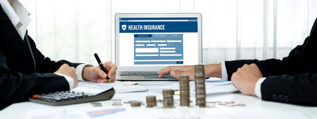 Health insurance web site brisk registration system for easy form filling