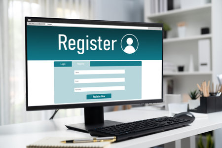 Online registration form for brisk form filling on the internet website