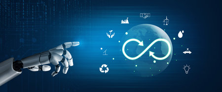 The concept of an AI driven circular economy for sustainable production and consumption. A global AI...
