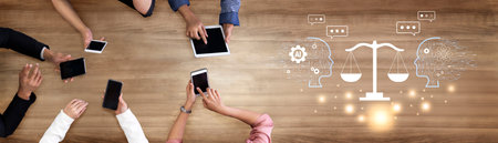 AI in law and the future of the legal justice system. A concept of AI assisting in legal debate,...