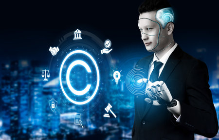 AI supports enforcement by securing intellectual property and ownership through digital protection