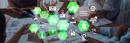 Concept of smart agriculture revolutionizes modern farming. Using innovation and automation, this...