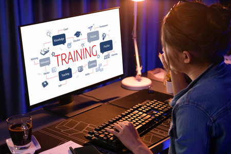 E-learning website with sofware for student to study online on the internet network brisk