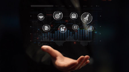 Project management dashboard showing project management strategy, planning, project management...