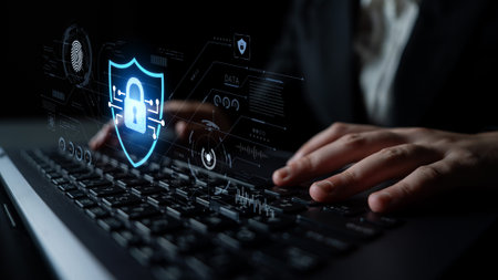 AI cybersecurity safeguards systems with encryption, access control, and AI secure data flow....
