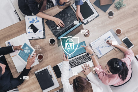 AI cybersecurity system protects digital assets through intelligent detection, access control, and...