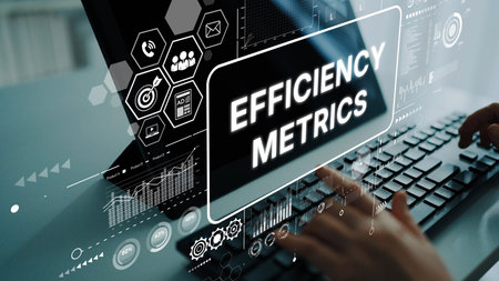 Detailed Analysis of Digital Efficiency Metrics Displayed on a Modern Computer Interface. Asymptotic...