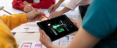 Computer Software Leading the Way in Green Business strategy and Sustainability, promoting...