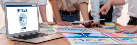 Customer feedback and review analysis by brisk computer software for corporate business