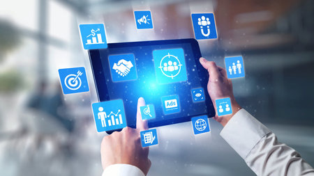 Concept of target group strategy optimizes digital marketing. This approach focuses on specific...