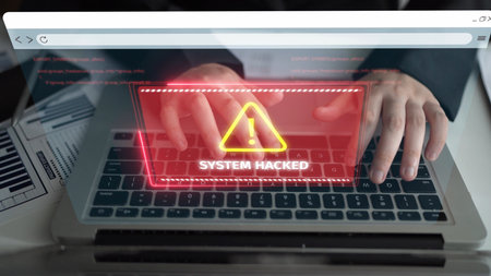Cybersecurity defense and system protection from hackers, secure digital systems, cyberattack...