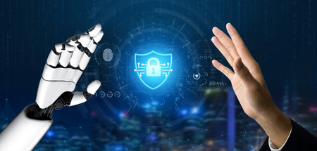 AI cybersecurity safeguards systems with encryption, access control, and AI secure data flow....
