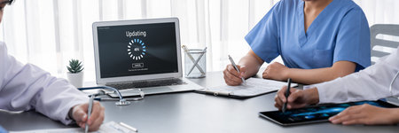 Software update on computer for brisk version of device software upgrade