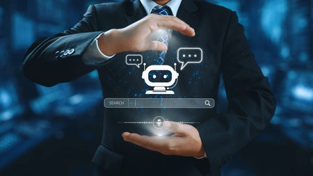 AI assistant with voice chat interface, combining smart chatbot, voice command, and AI-powered...