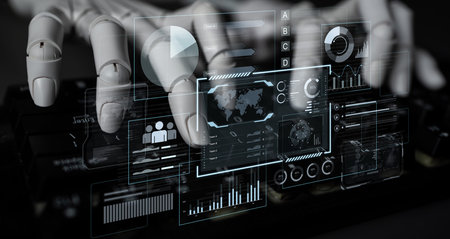 An AI assistant manages a business intelligence dashboard, providing automated data analysis. The...