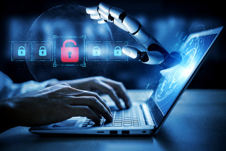 AI system identifies potential data vulnerabilities and alerts for breaches, improving proactive...