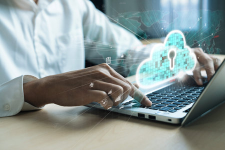 Business person discover the future of cloud computing with latest insights and elevate business by...