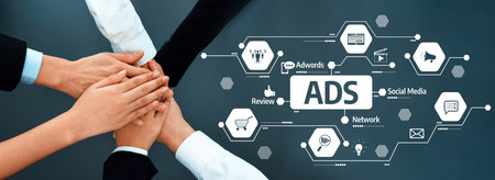 A dynamic image showcasing a group of professionals coming together to discuss advertising...