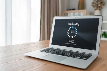 Software update on computer for modish version of device software upgrade