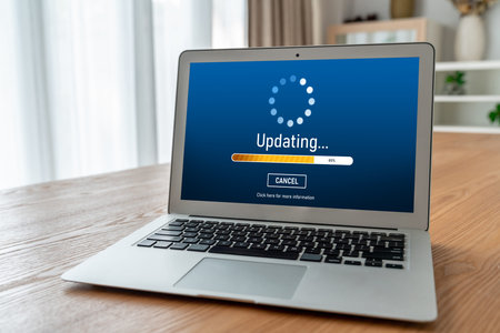 Software update on computer for modish version of device software upgrade
