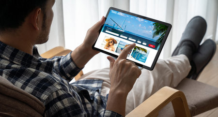 Online travel agency website for modish search and travel planning offers deal and package for...