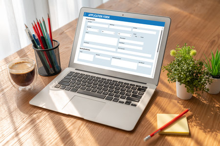 Online application form for modish registration on the internet website