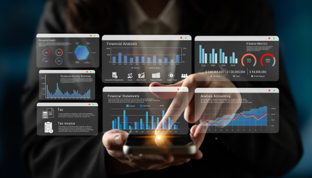 Financial dashboard improves data analytics reporting, performance tracking, and strategic decision...