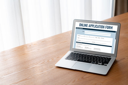 Online application form for modish registration on the internet website