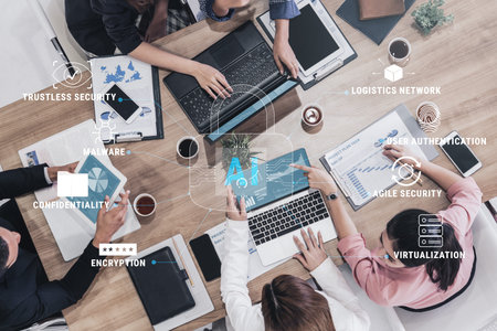 The role of AI in cybersecurity for advanced threat protection and data security. Using AI for...