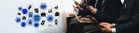 Finance icons show banking, finance investment, and financial planning. Finance supports money...