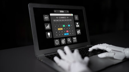 AI managing 2026 schedules and business calendars, automating event planning and optimizing...