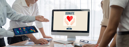 Online donation platform offer brisk money sending system for people to transfer on the internet