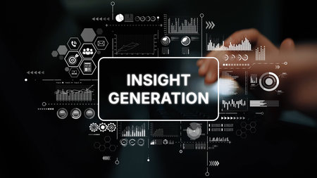 Digital Data Visualization with Insights Generation Concept for Business Analysis and Strategy...