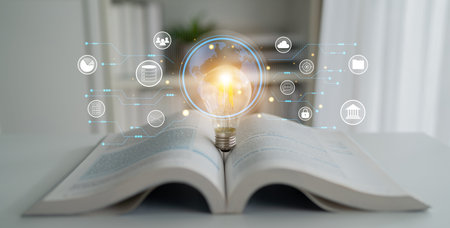 A global business network and digital infrastructure concept. A worldwide connection of services...