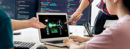 Computer Software Leading the Way in Green Business strategy and Sustainability, promoting...