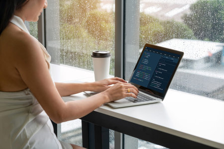 Software development programming on computer screen for modish application and program coding