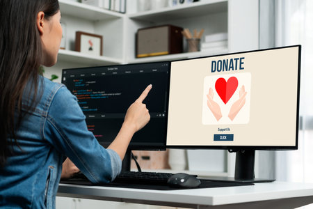 Online donation platform offer brisk money sending system for people to transfer on the internet