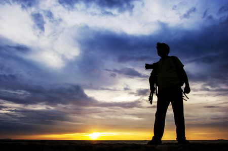 silhouetteの写真素材