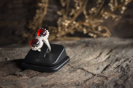 Local jewelry containing silver, gold and stone by handmade.の写真素材