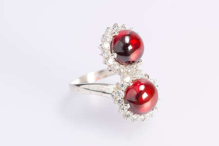 Local jewelry containing silver, gold and stone by handmade.の写真素材